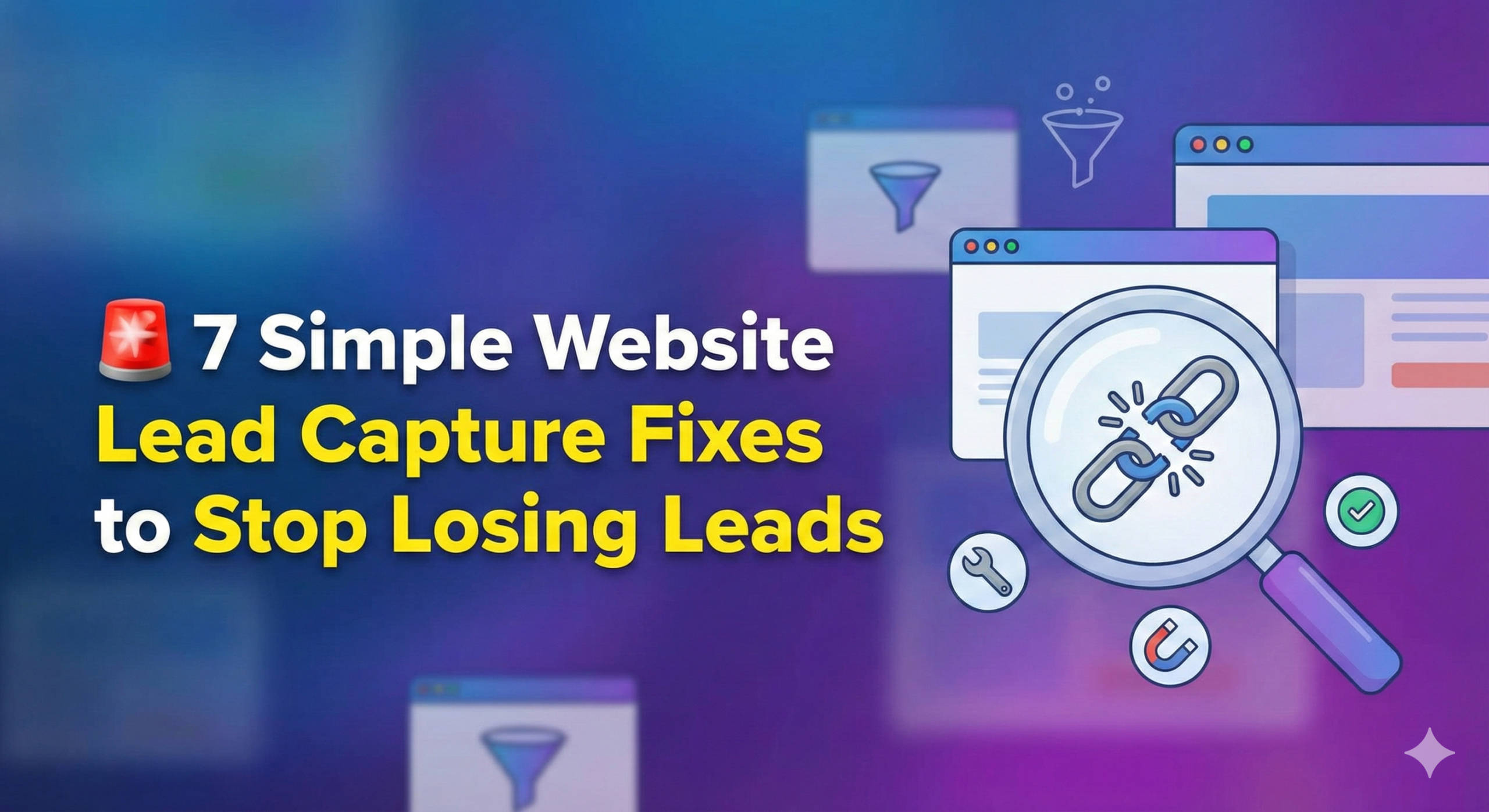 Website Lead Capture Fixes